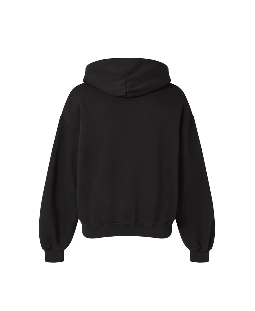Velour Garments 450 GSM Jet Black Hoodie - Image 2