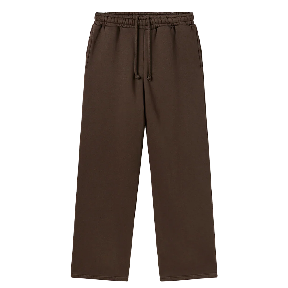 Velour Garments 450 GSM Dark Chocolate Straight-Leg Pants