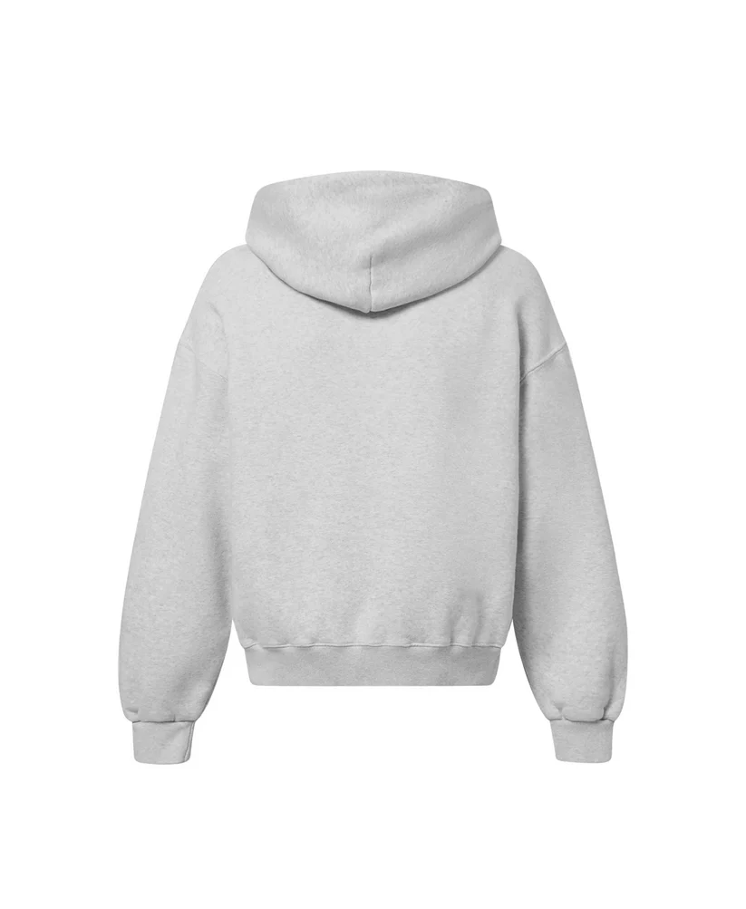 Velour Garments 450 GSM 'Light Heather Gray' Hoodie - Image 2