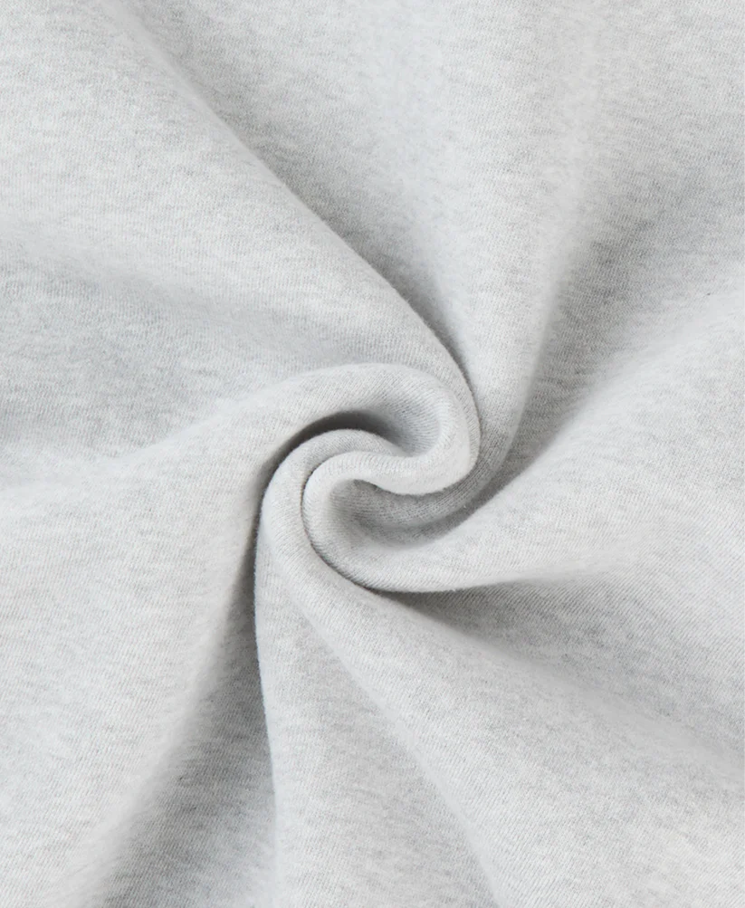 Velour Garments 450 GSM 'Light Heather Gray' Hoodie - Image 3