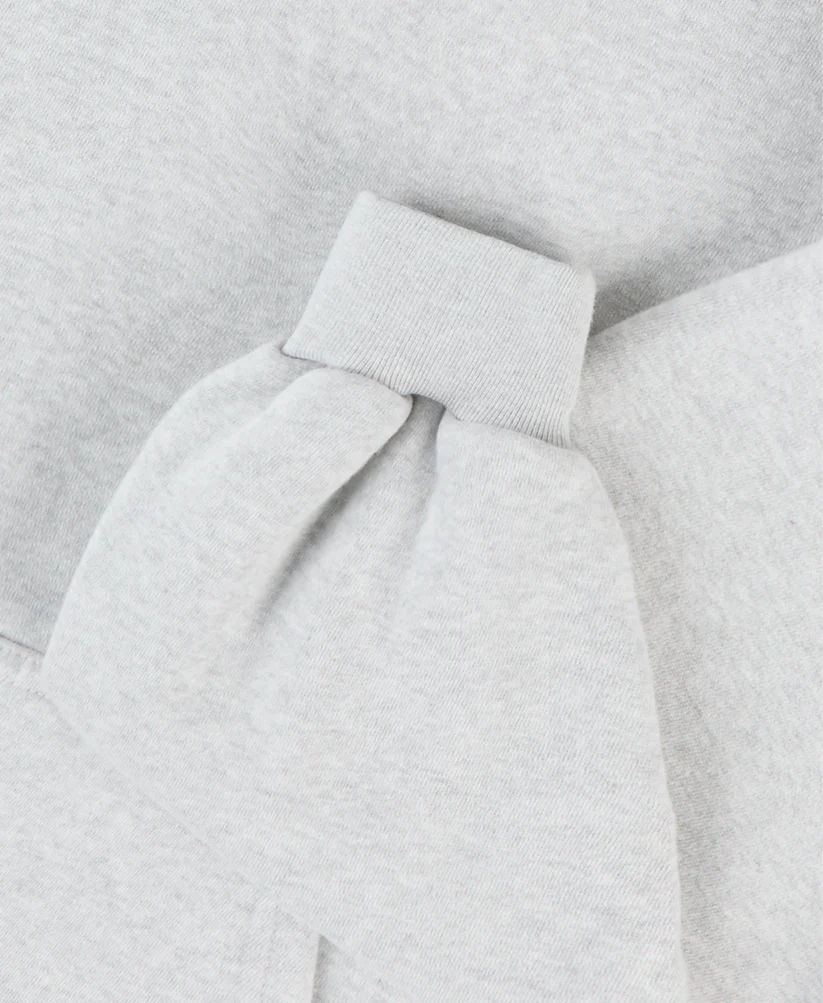 Velour Garments 450 GSM 'Light Heather Gray' Hoodie - Image 4