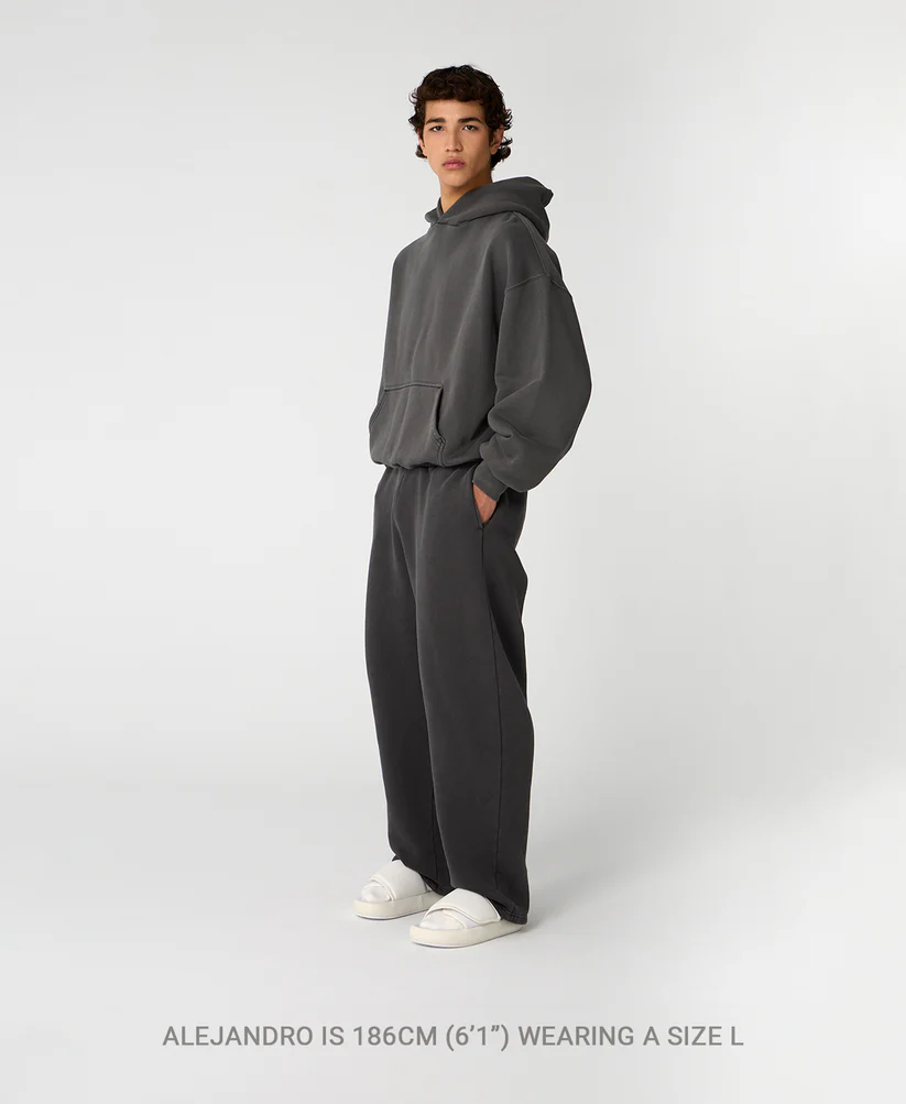Velour Garments 450 GSM 'Light Heather Gray' Hoodie - Image 8