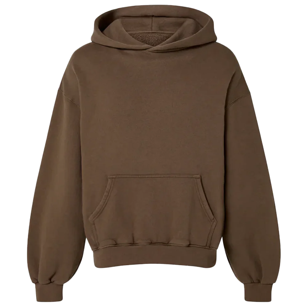 Velour Garments  450 GSM ‘Mocha Brown’ Hoodie