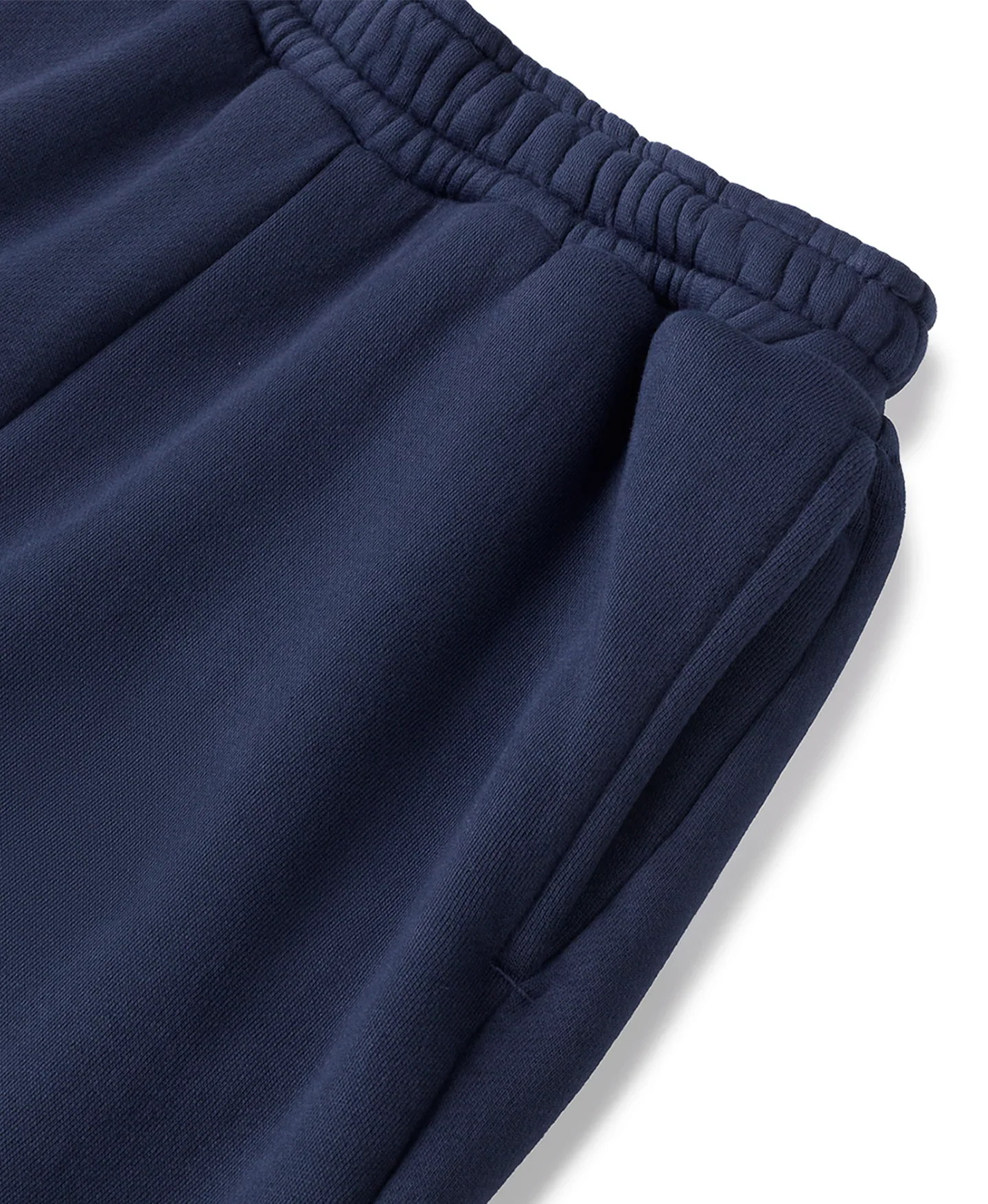Velour Garments 450 GSM Navy Blue Straight-Leg Pants - Image 4