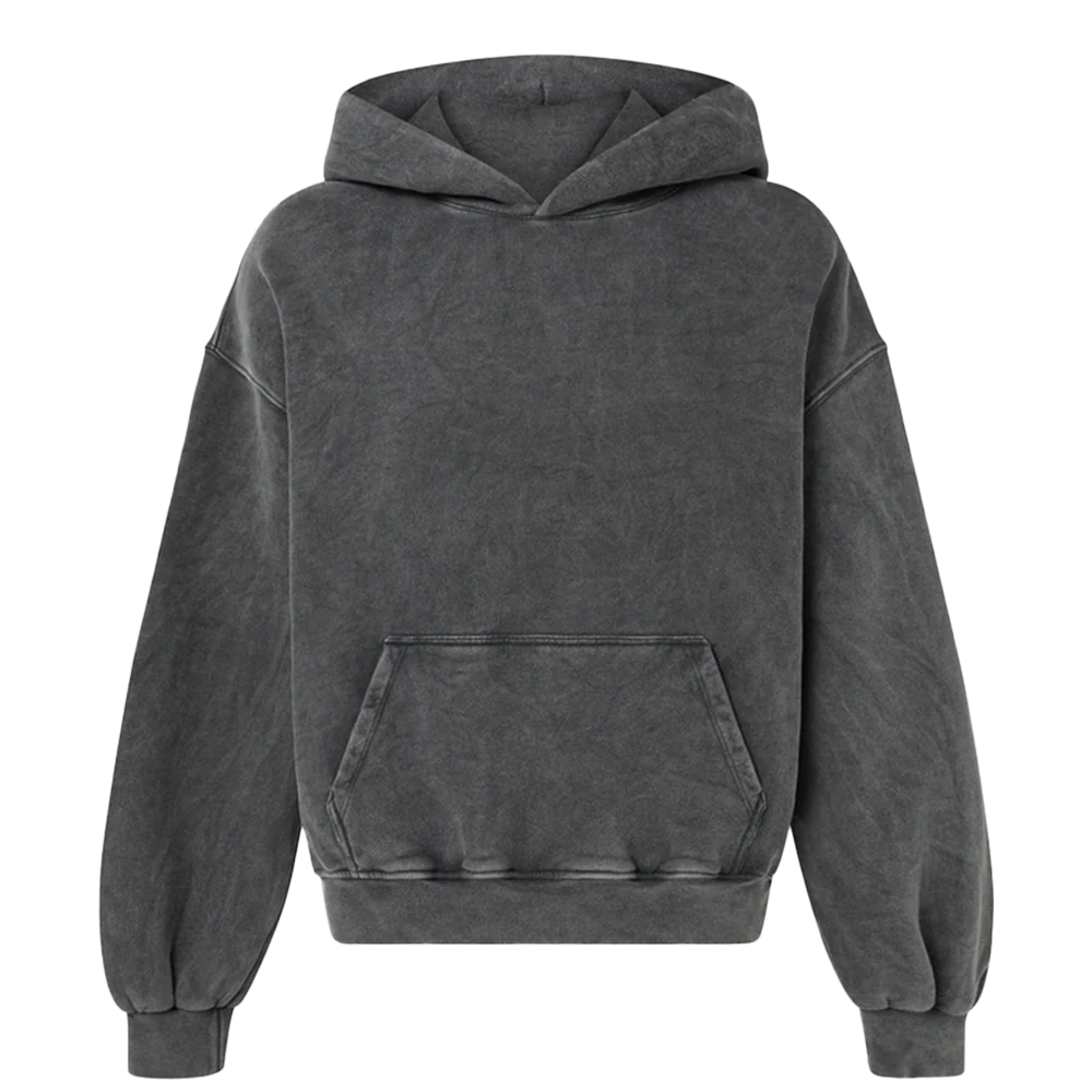 Velour Garments 450 GSM 'Vintage Black' Hoodie