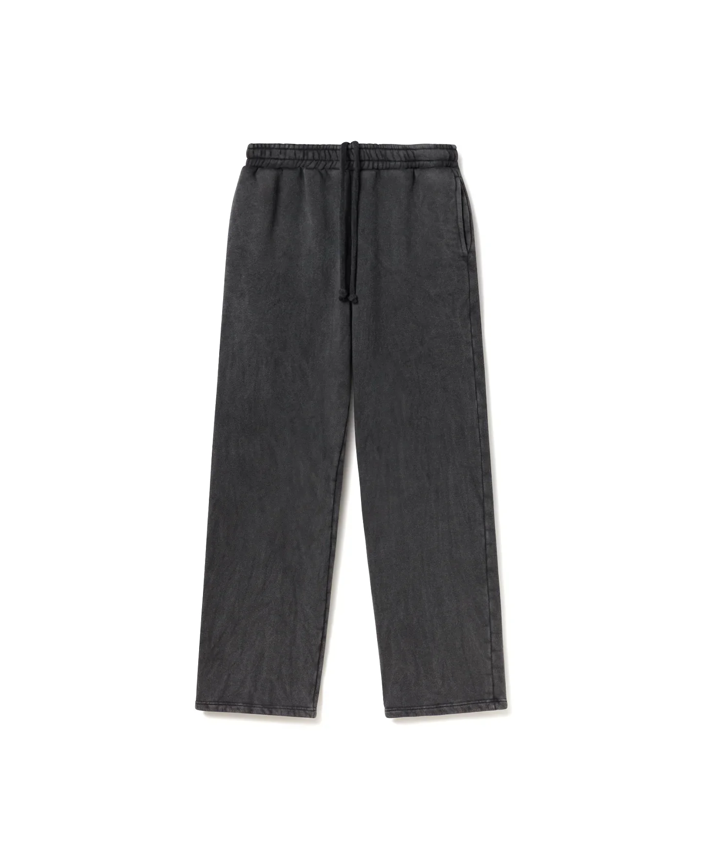 Velour Garments 450 GSM Vintage Black Straight-leg Pants