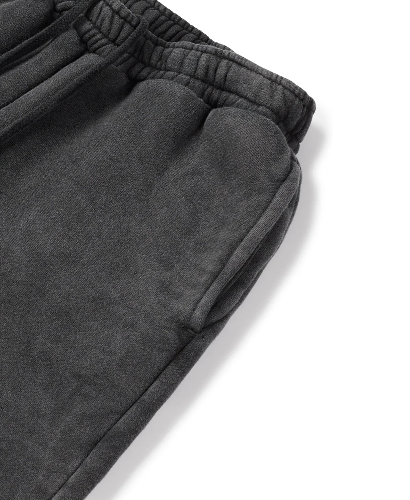 Velour Garments 450 GSM Vintage Black Straight-leg Pants - Image 4