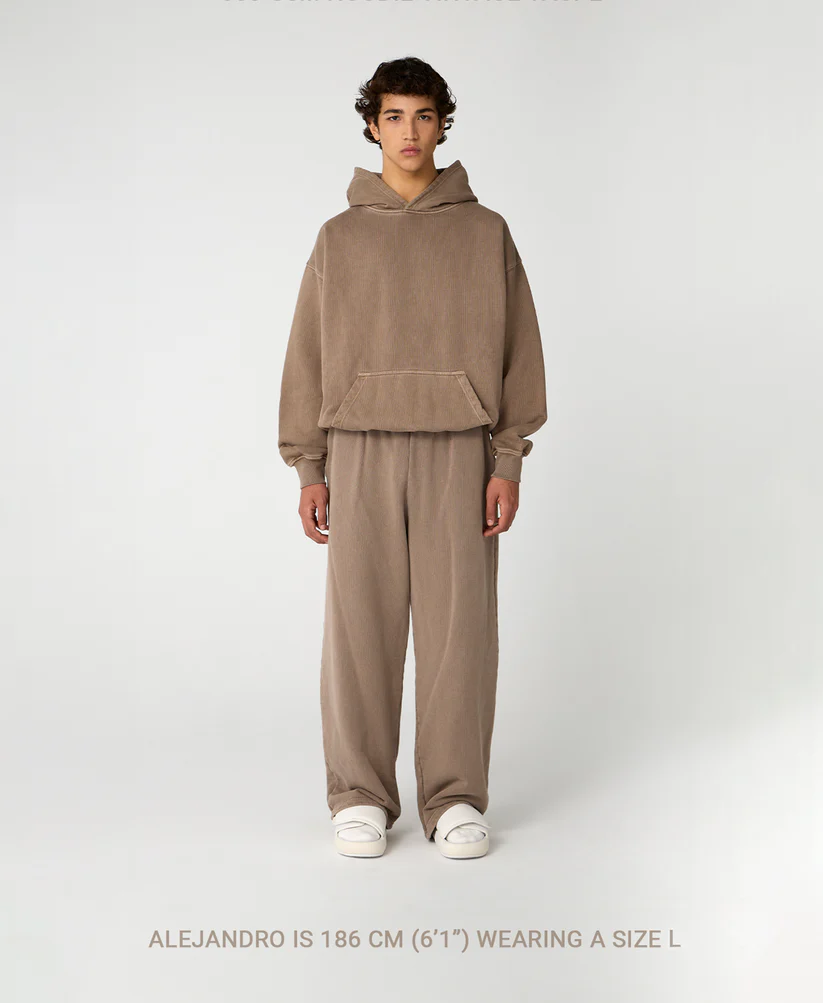 Velour Garments 600 GSM 'Dark Chocolate' Hoodie - Image 9