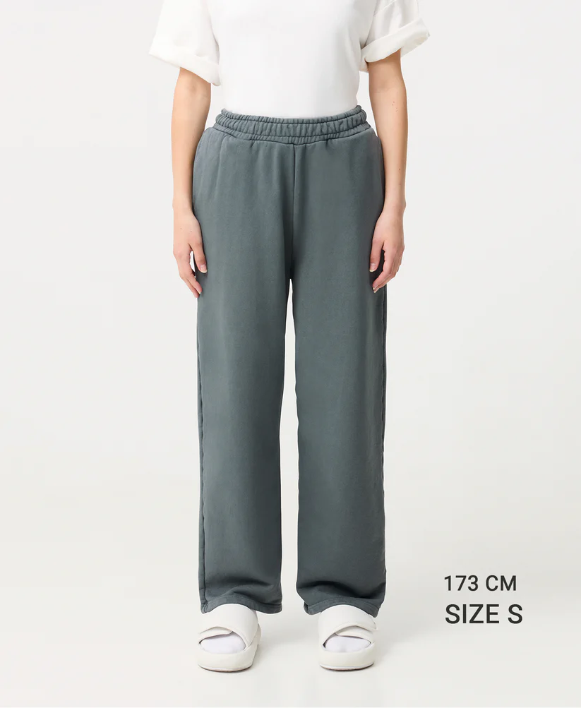 Velour Garments 600 GSM 'Ecru' Straight-Leg Pants - Image 11