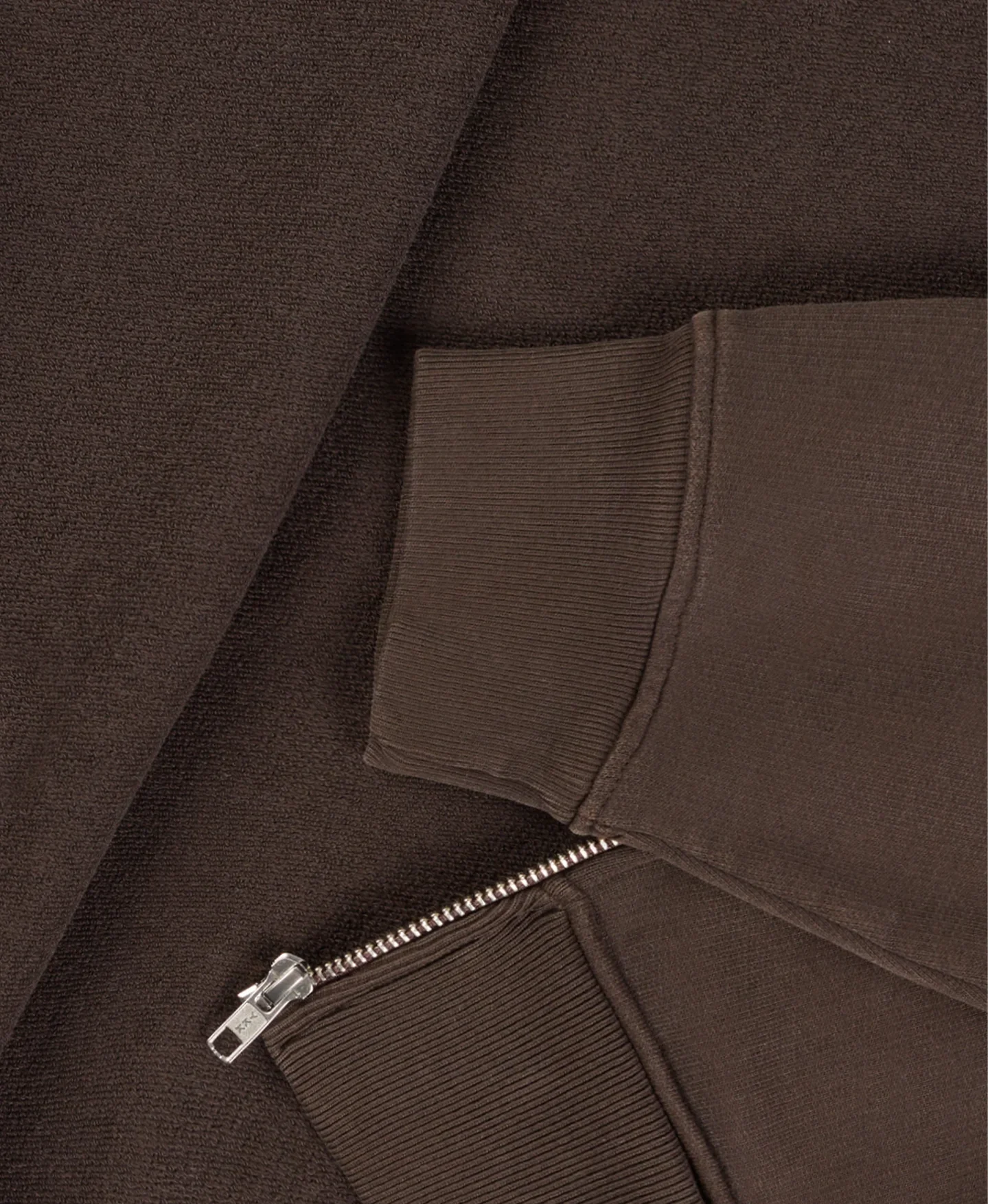 Velour Garments 600 GSM 'Dark Chocolate' Zipper - Image 4