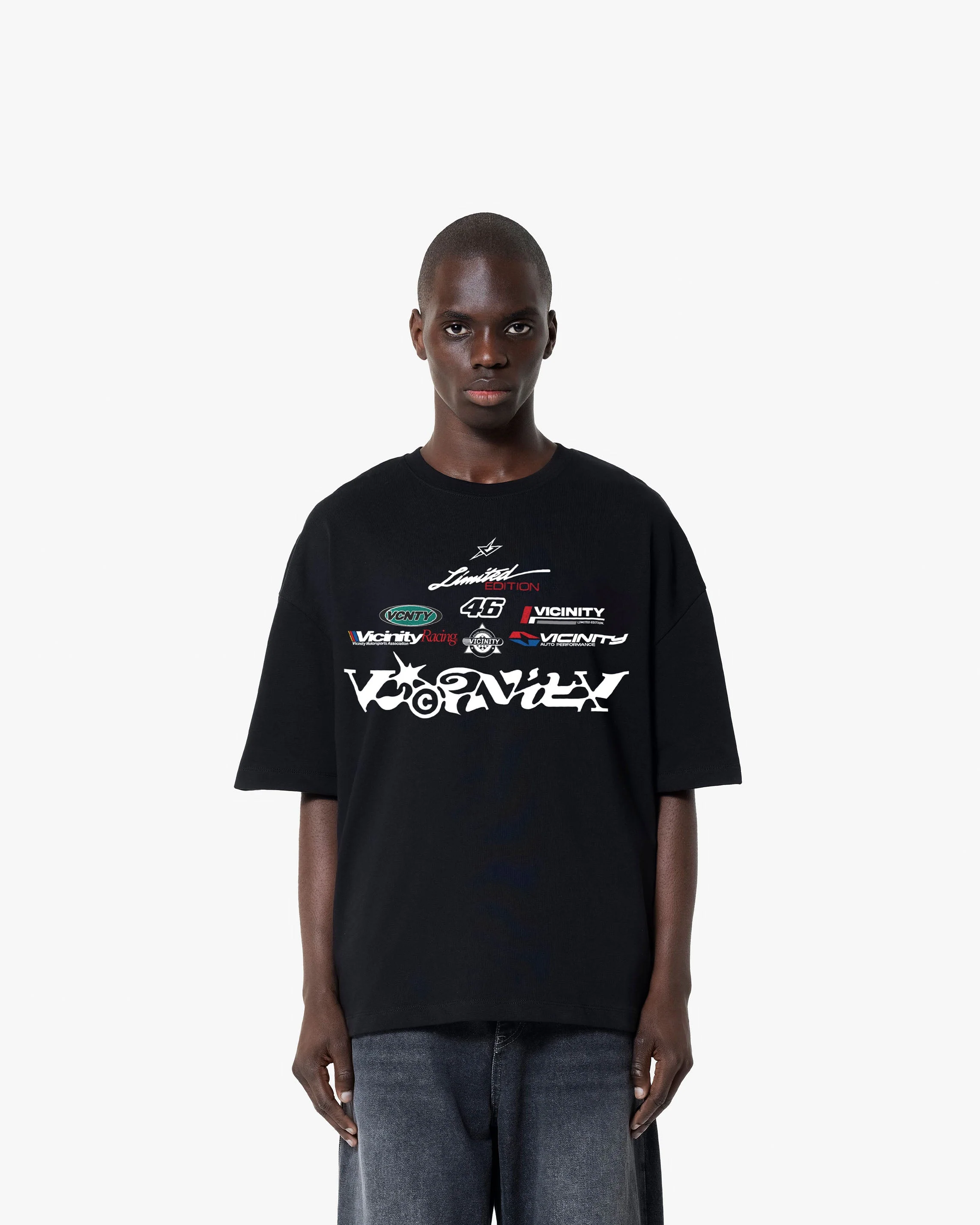 Vicinity Racing Logos Tee Black - Image 2