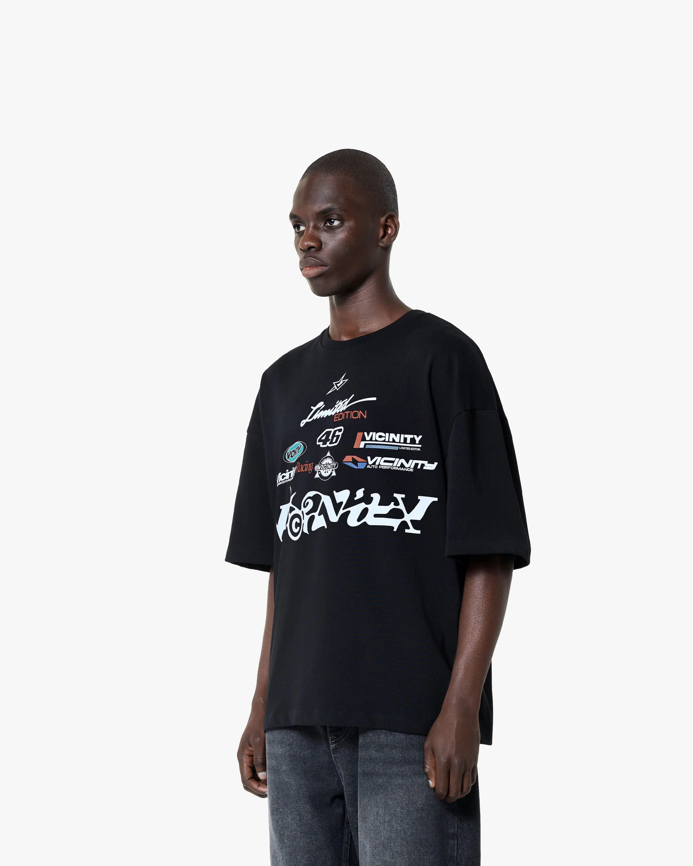 Vicinity Racing Logos Tee Black - Image 3