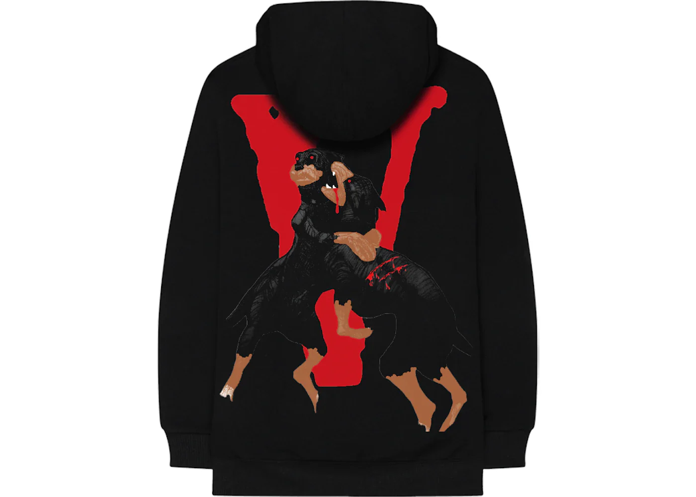 Vlone x City Morgue Dogs Hoodie Black - Image 2