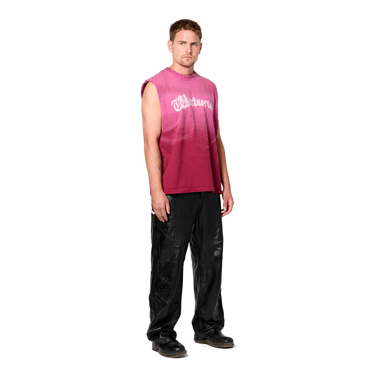 Warburton Gothic Red Sunfaded Tank Top - Image 3