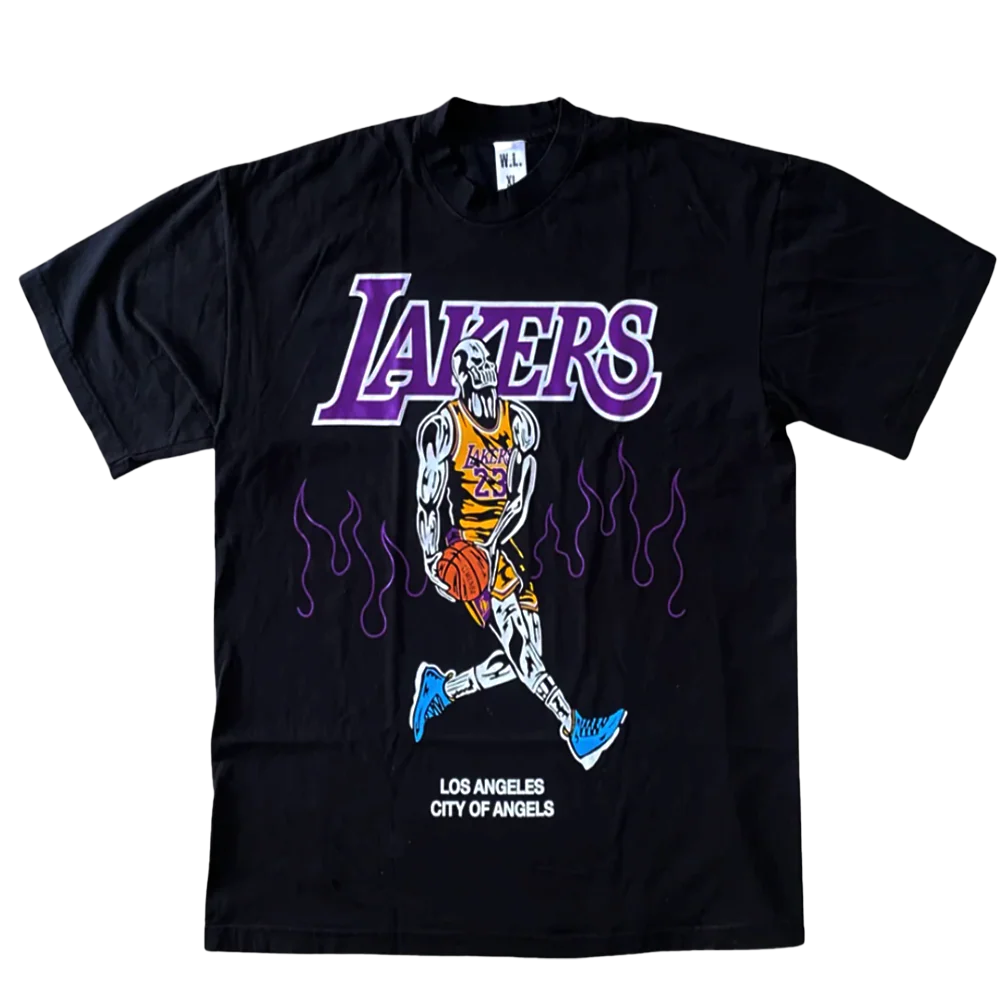 WARREN LOTAS Lebron James Flames Tee Black